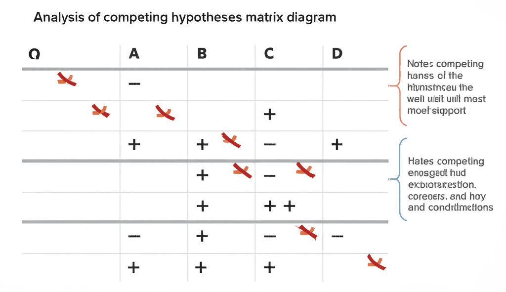 Analysis of Competing Hypotheses matrix